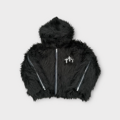 Fur Zip Sleeve Jacket